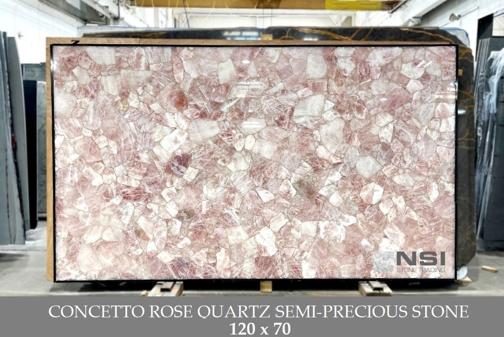 Concetto Rose Quartz Semi-precious Stone